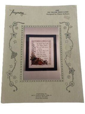 Imaginating We Thank Thee Lord Cross Stitch Design Leaflet Book 1298